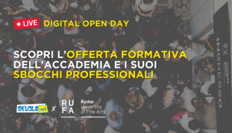 Digital Open Day RUFA: “Scopri l’offerta formativa dell’Accademia e i suoi sbocchi professionali” - Live 23 marzo ore 16:00