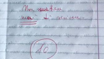 “Non smettere mai di scrivere” e mette 10 al tema dello studente: il post è virale