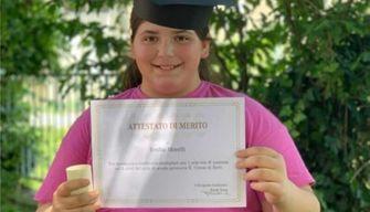 Ersilia, la studentessa che ha fatto solo un'ora di assenza a scuola in cinque anni