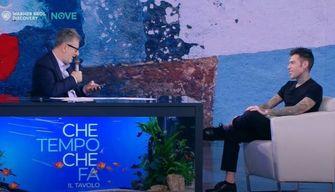 Fedez ospite di Fazio si commuove a Che tempo che fa e parla di salute mentale