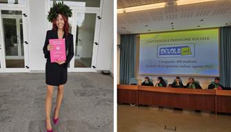 Maria si laurea con l'aiuto di Skuola.net: la tesi sulla pressione sociale sugli universitari