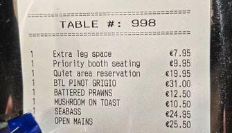 Il CEO di Ryanair paga il sovrapprezzo per lo "spazio extra per le gambe" al ristorante