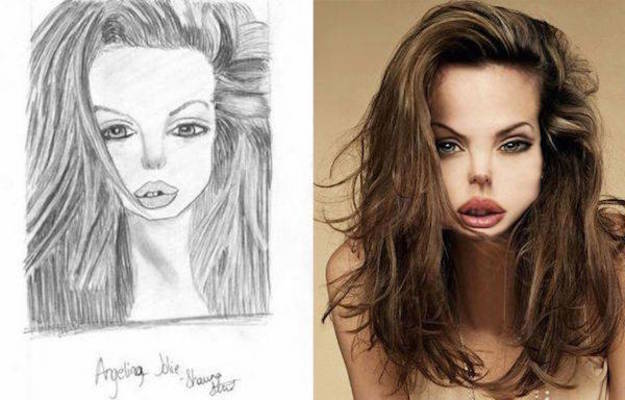 Ecco come sarebbero le Star di Hollywood dai disegni dei loro fan