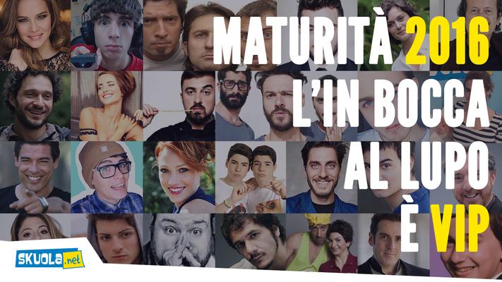 Maturità 2016, i VIP vi fanno un grande “in bocca al lupo”