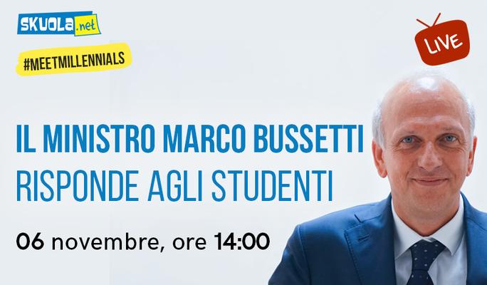Maturità, alternanza, test d’ingresso: il ministro Bussetti risponde alle domande degli studenti