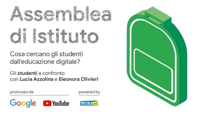 Assemblea di Istituto: cosa cercano gli studenti dall'educazione digitale? Risponde Lucia Azzolina - 30 novembre ore 15.00