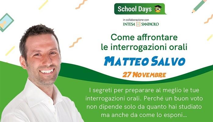 Come affrontare le interrogazioni orali? Scoprilo con Matteo Salvo, il campione di memoria