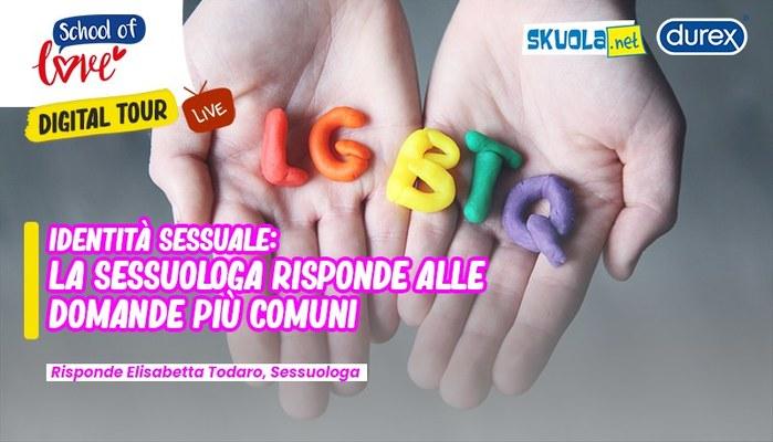 Identità sessuale: la sessuologa risponde alle domande più comuni - Live il 21 dicembre ore 16:00