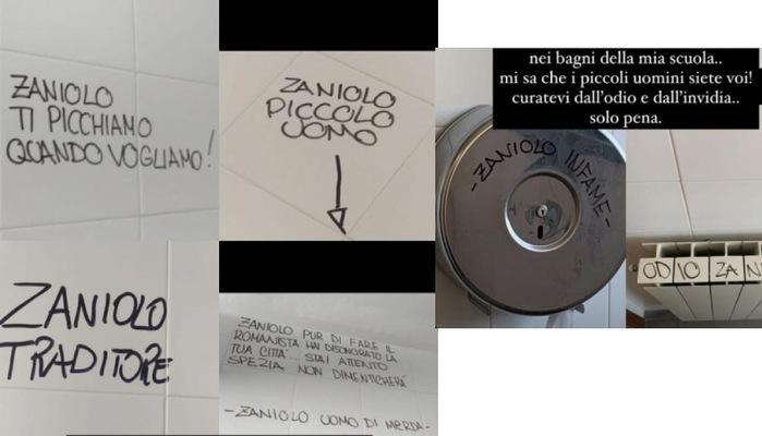Offese e minacce al calciatore Zaniolo nella scuola della sorella