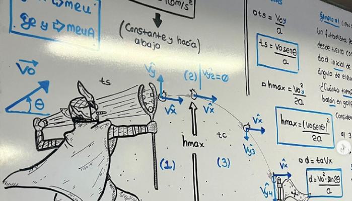 Prof insegna fisica aiutandosi con i disegni del manga di One Piece