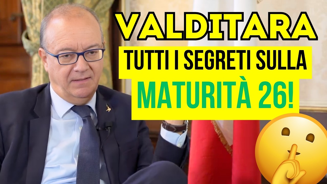 Maturità 2026, Valditara la spiega a Skuola.net