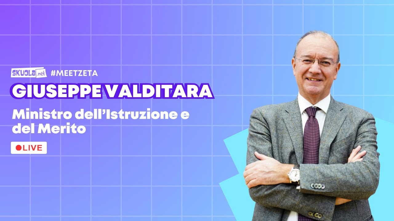Giuseppe Valditara risponde a Skuola.net sulla Maturità 2024 - #MeetZeta