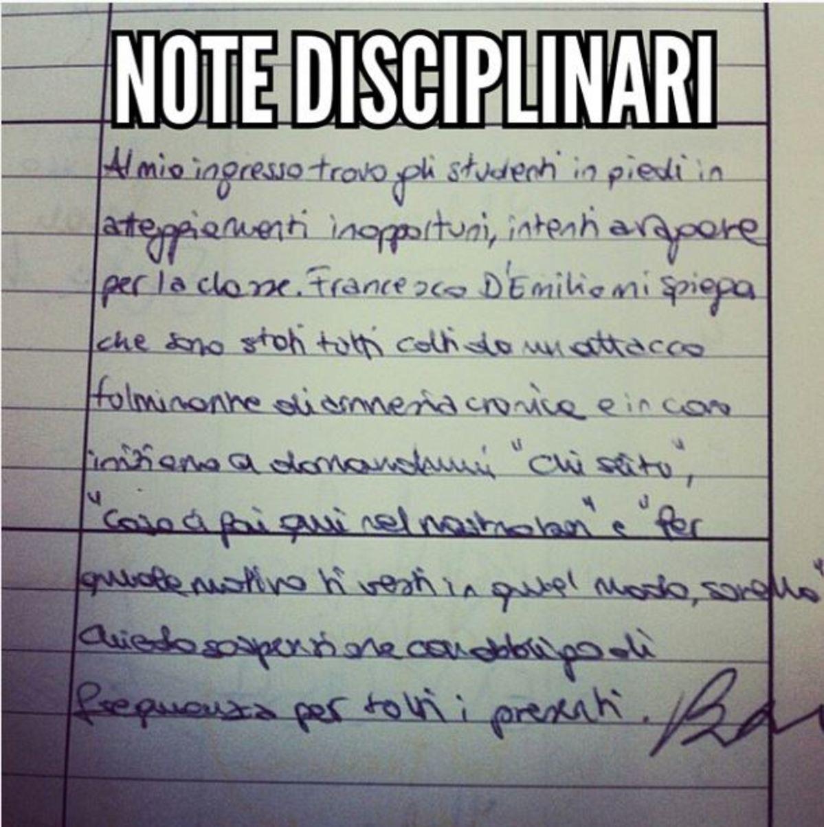 Le Note Più Assurde Le Note Piu Divertenti Della Scuola By Toro Youtube Giorgia Likesse