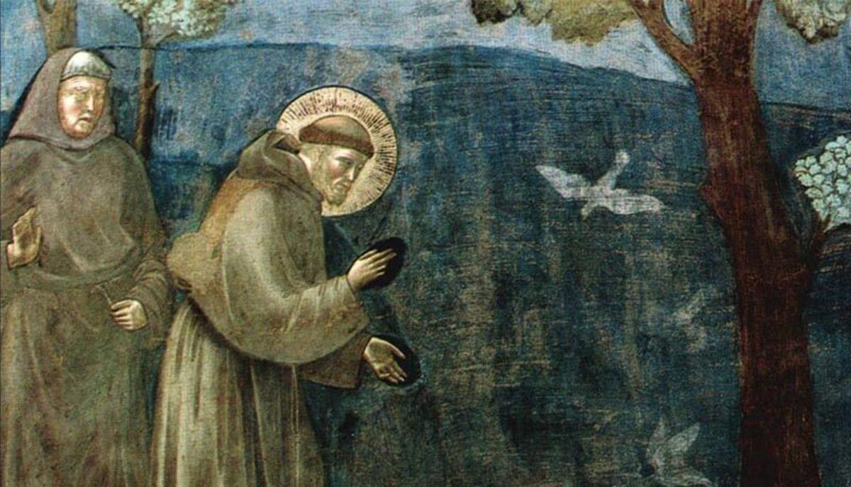 Piastrella calamita Frate Sole Cantico delle Creature di San Francesco Assisi 
