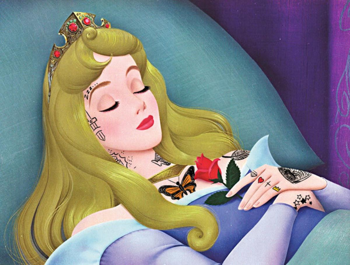 Come sarebbero le principesse Disney se fossero tatuate?