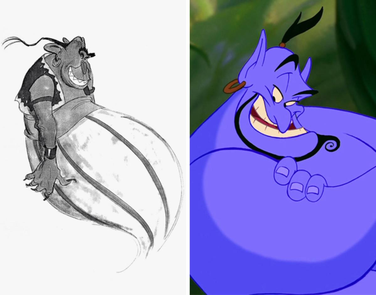 Svelati i disegni originali che hanno ispirato i personaggi Disney!